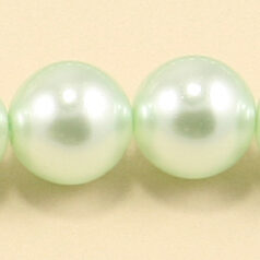Czech Glass Pearl 12mm Round - Lt Green