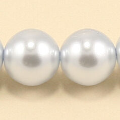 Czech Glass Pearl 12mm Round - Lt Blue