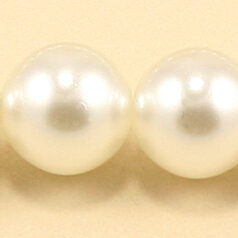 Czech Glass Pearl 14mm Round - Cream