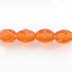 Bead, Czech firepolish, 7x5mm faceted oval, HYACINTH
