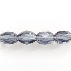 Bead, Czech firepolish, 7x5mm faceted oval, MONTANA