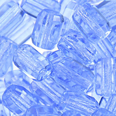 7x5mm Faceted Tube - Light Sapphire