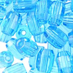 7x5mm Faceted Tube - Aqua