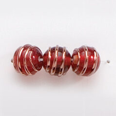 8mm Round Goldwire - Red