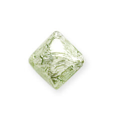 Bead, Preciosa Czech Handmade Lampwork Beads, 12x12mm Diamond Silverfoil - Peridot