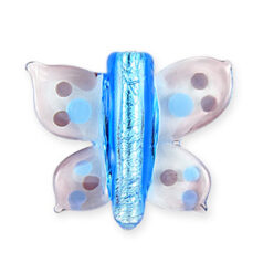 35x45mm Butterfly Silverlined - Sapphire/Amethyst