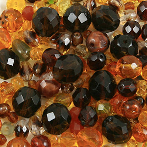 Bead, Czech firepolish, faceted shapes, sizes 5mm, 8mm, 15mm (hole size 1.2-1.4mm), TOPAZ