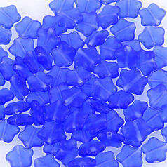 Preciosa Czech JobLot Beads-8.5x7mm blue star