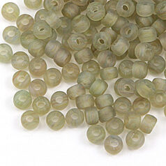 Bead, Preciosa Czech pressed glass, 6x4mm crow - Green