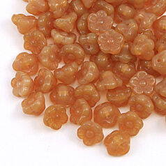 Preciosa Czech Glass Bead, 6x8mm (Hole size: 1.1mm)