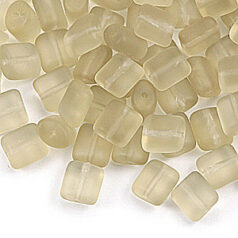 Preciosa Czech Glass Bead, 7.5x7.5mm (5mm thick, Hole size: 1.3mm)