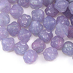 Bead, Preciosa Czech pressed glass, 10mm fancy round - Amethyst