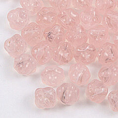 Bead, Preciosa Czech pressed glass, 10mm fancy round - Pink