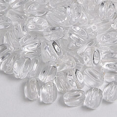 Bead, Preciosa Czech pressed glass, 8.5x6mm triangle - Crystal