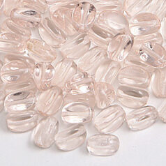 Bead, Preciosa Czech pressed glass, 8.5x6mm triangle - Pink