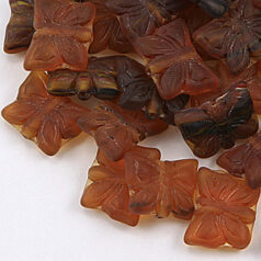 Preciosa Czech Glass Bead, 10x13mm (5mm thick, Hole size: 1.3mm)