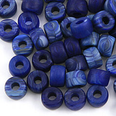 Bead, Preciosa Czech pressed glass, 9x6mm crow - Blue