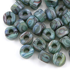 Bead, Preciosa Czech pressed glass, 9x6mm crow - Blue