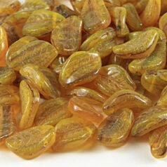 Preciosa Czech Glass Bead, 16x8mm (5mm thick, Hole size: 1.3mm)