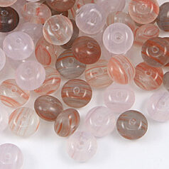 Beads, Preciosa Czech pressed glass, 9mm donut