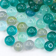 Beads, Preciosa Czech pressed glass, 9mm donut