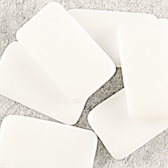 Bead, Preciosa Czech pressed glass, 20x35mm Rectangle, White