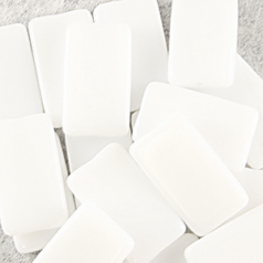 Bead, Preciosa Czech pressed glass, 15x25mm Rectangle, White