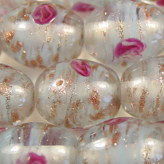 10x13mm Oval Venetian Glass Bead  - Turquoise