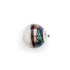 Dichroic Glass Bead - 8mm round