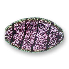 Bead, Dichroic Glass, 28x16mm marquis