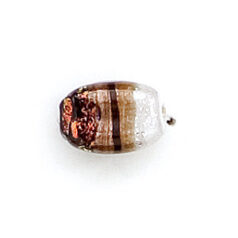 Dichroic Glass Bead - 10mm rectangular tube