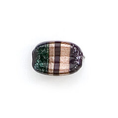 Dichroic Glass Bead - 10mm rectangular tube