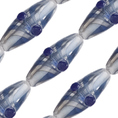 10x22mm Oval Tube Venetian - Blue