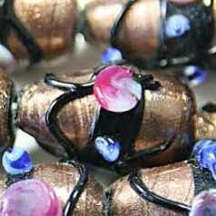 18x10mm Teardrop Glass Bead - Black