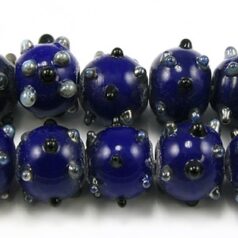 10mm Polka Dotted,  ROYAL BLUE