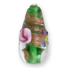 22x12mm Drop,  Venetian style, EMERALD GREEN