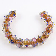 10mm Round, Venetian Style Colorlined, TOPAZ