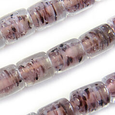 Beads, Glass Beads,  8x10mm Tube Swirl, AMETHYST