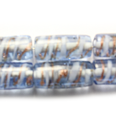 10x22mm Tube Trans. Swirl - Blue