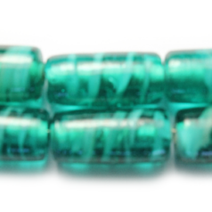10x22mm Tube Trans. Swirl - Teal