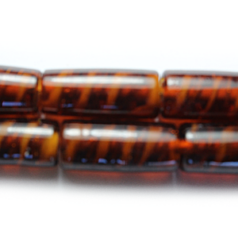 10x22mm Tube Trans. Swirl - Dk.Amber