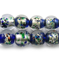8mm Round Silverfoil - Royal Blue