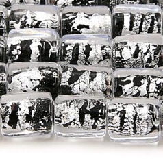 8x10mm Tube Silverfoil - Black