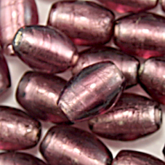 11x13mm Oval Silverfoil - Mauve
