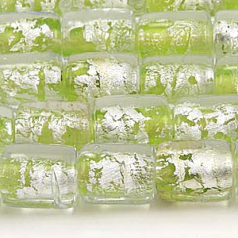 8x10mm Tube Silverfoil - Chartreuse
