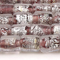 8x10mm Tube Silverfoil - Lt Amethyst