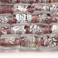 8x10mm Tube Silverfoil - Lt Amethyst