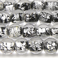 8mm Round Foil -Black