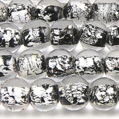 8mm Round Foil -Black