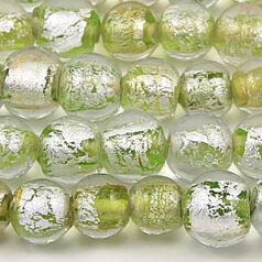 8mm Round Foil -Chartreuse